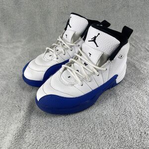 Nike Air Jordan 12 Kids Size 1Y Retro PS Blueberry Game Royal White 151186-140